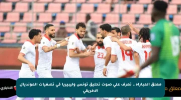 معلق المباراة.. تعرف على صوت تحليق تونس وليبيريا في تصفيات المونديال الأفريقي